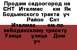 Продам садоогород на СНТ «Италмас»,16 км. Як-Бодьинского тракта, уч. 342. › Район ­ Снт “Италмас“, 16 км по якбодинскому траскту › Улица ­ 9 улица › Дом ­ уч. 342 › Общая площадь дома ­ 56 › Площадь участка ­ 400 › Цена ­ 690 000 - Удмуртская респ., Ижевск г. Недвижимость » Дома, коттеджи, дачи продажа   . Удмуртская респ.,Ижевск г.